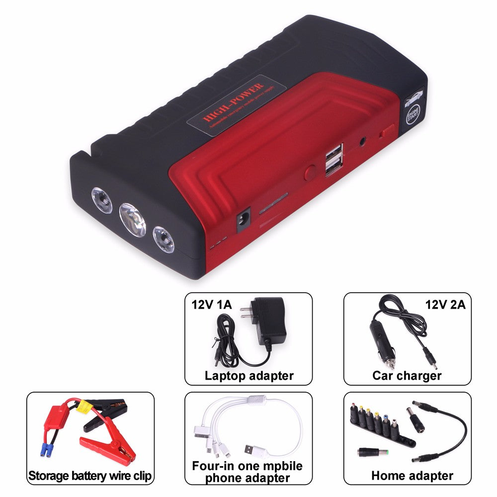 Jumper 12V 18800mAh: Arranca Tu Vehículo en Segundos y Carga Tus Dispositivos al Instante!"